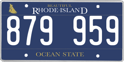 RI license plate 879959