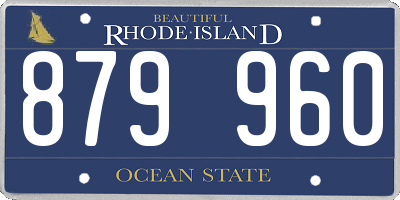 RI license plate 879960