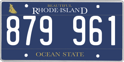 RI license plate 879961