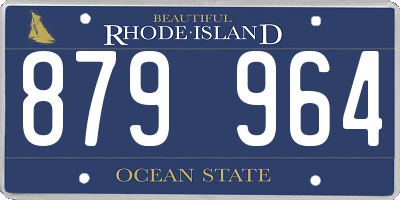 RI license plate 879964