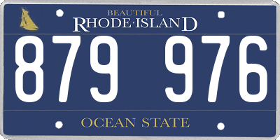 RI license plate 879976