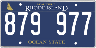 RI license plate 879977