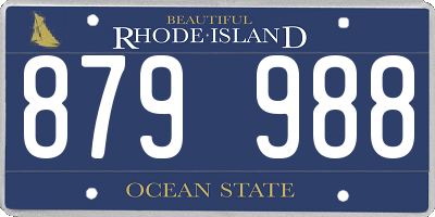 RI license plate 879988