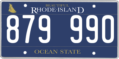 RI license plate 879990