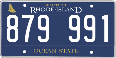 RI license plate 879991