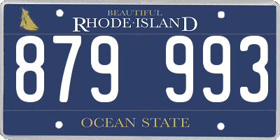 RI license plate 879993