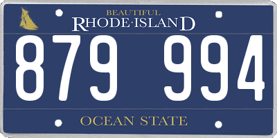 RI license plate 879994