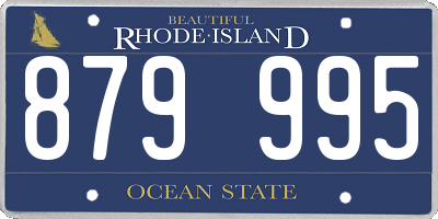 RI license plate 879995