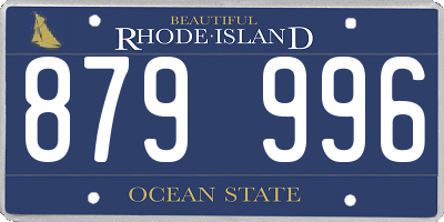 RI license plate 879996