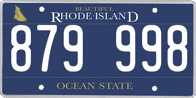 RI license plate 879998