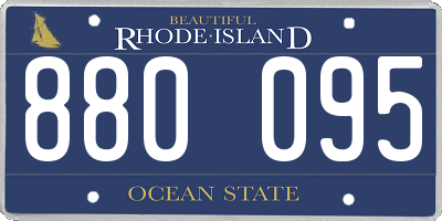 RI license plate 880095