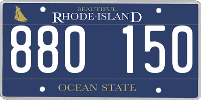 RI license plate 880150
