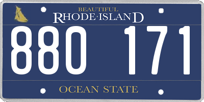 RI license plate 880171