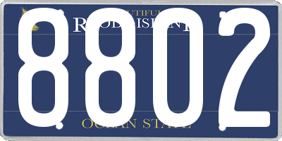 RI license plate 8802