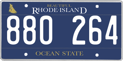 RI license plate 880264