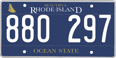 RI license plate 880297