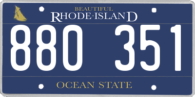 RI license plate 880351