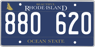 RI license plate 880620