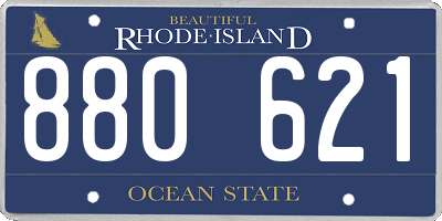 RI license plate 880621