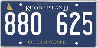 RI license plate 880625