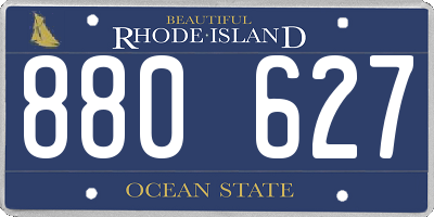 RI license plate 880627