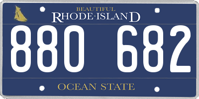 RI license plate 880682
