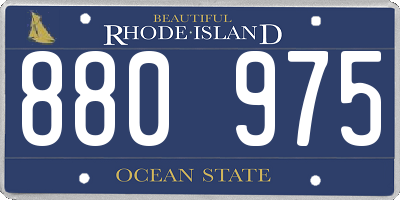 RI license plate 880975