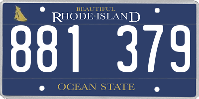 RI license plate 881379