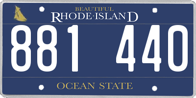 RI license plate 881440