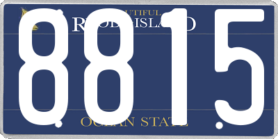 RI license plate 8815