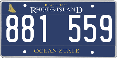 RI license plate 881559