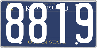 RI license plate 8819