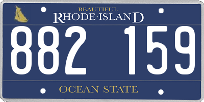 RI license plate 882159