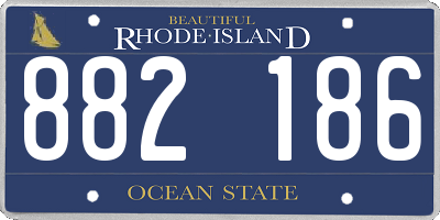 RI license plate 882186