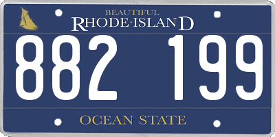 RI license plate 882199