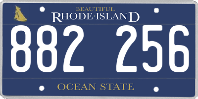 RI license plate 882256