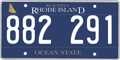 RI license plate 882291