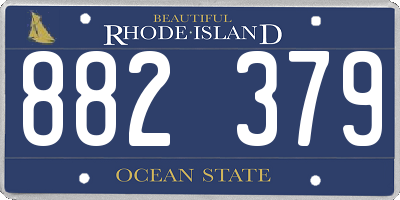 RI license plate 882379