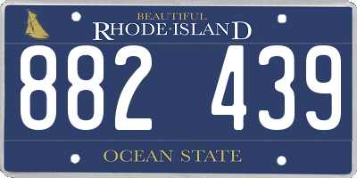 RI license plate 882439