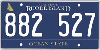 RI license plate 882527