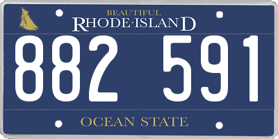 RI license plate 882591