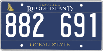 RI license plate 882691