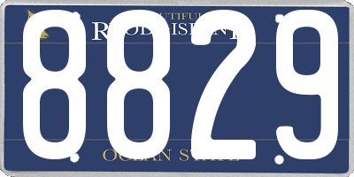RI license plate 8829