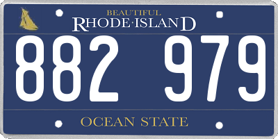 RI license plate 882979
