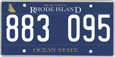 RI license plate 883095
