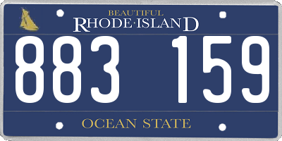 RI license plate 883159