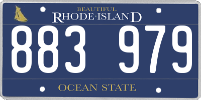 RI license plate 883979