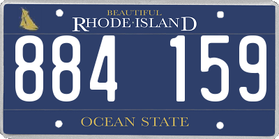 RI license plate 884159