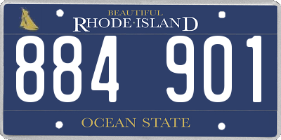 RI license plate 884901