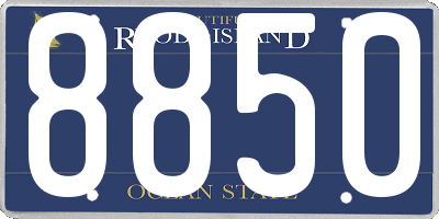 RI license plate 8850